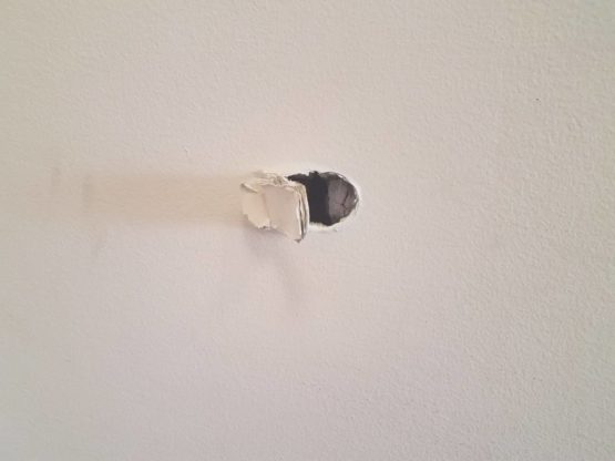 Damage done to drywall in Parramatta